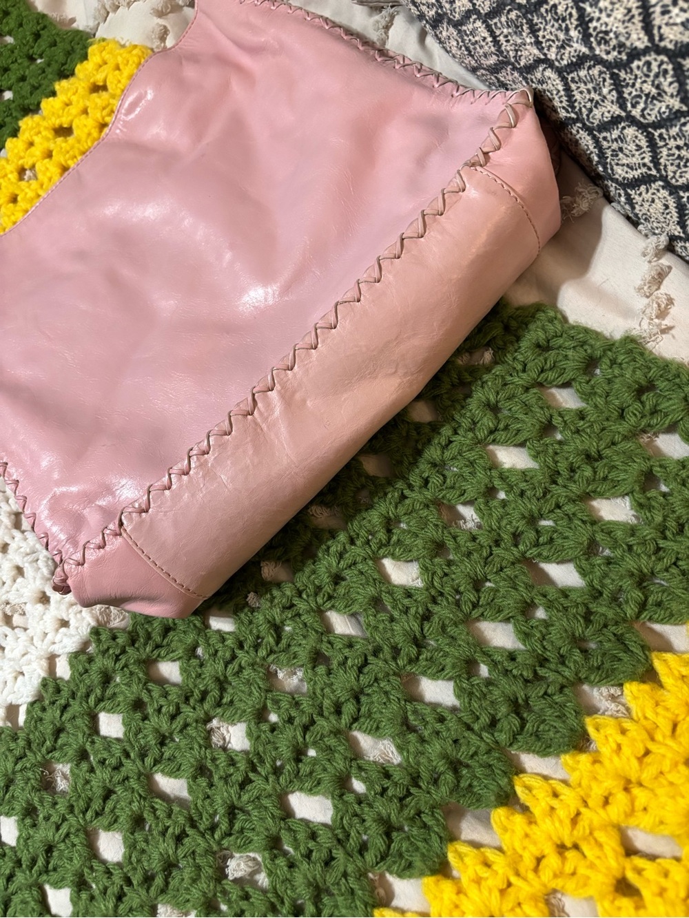 Sigrid Olsen Pink Leather Shoulder Bag - Picture 4 of 4